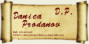 Danica Prodanov vizit kartica